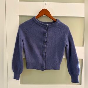 Aritzia Cashmere Wool Purple London Cardigan Size XS